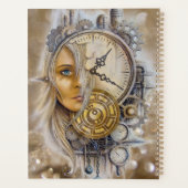 Steampunk vrouwen in de tijd planner (Achterkant)