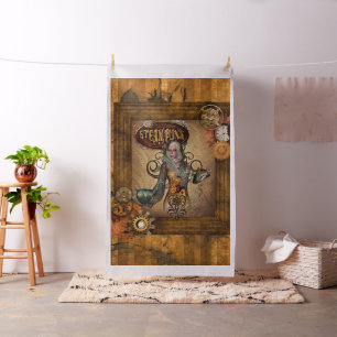Steampunk vrouwen met steampunk uil stof
