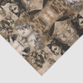 Steampunk vrouwen tissuepapier (Detail)