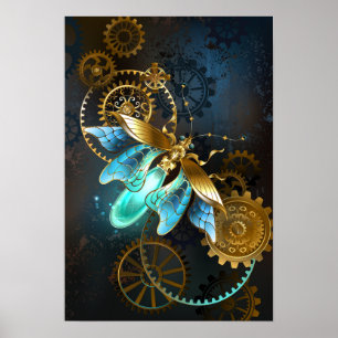 Steampunk vuurvlieg poster