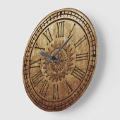 Steampunk Wall Clock 3 Grote Klok (Hoek)