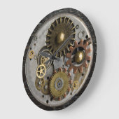 SteamPunk Wall Clock, staalklok, acrylklok Grote Klok (Hoek)