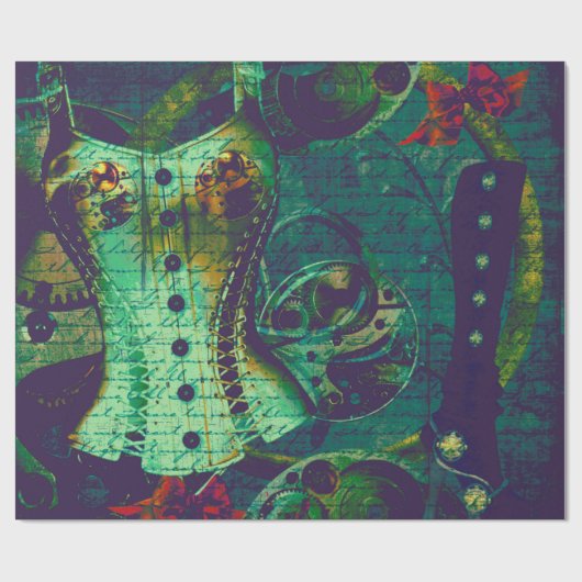 Steampunk Wallpaper Cadeaupapier (Vlak)