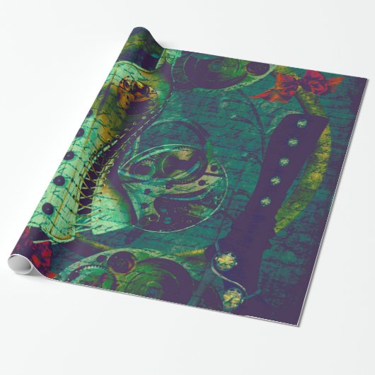  Steampunk Wallpaper Cadeaupapier (Uitgerold)