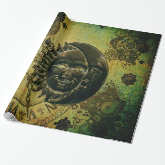 Steampunk Wallpaper Cadeaupapier (Uitgerold)