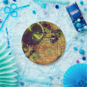 Steampunk Wallpaper Papieren Bordje (Feest)