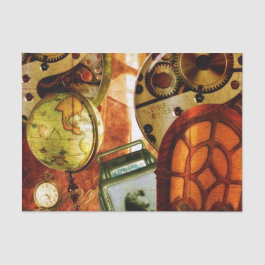  Steampunk Wallpaper Tissuepapier (Voorkant)