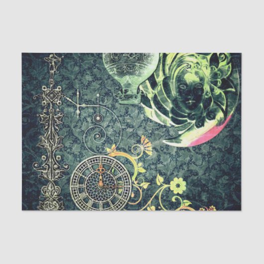  Steampunk Wallpaper Tissuepapier (Voorkant)