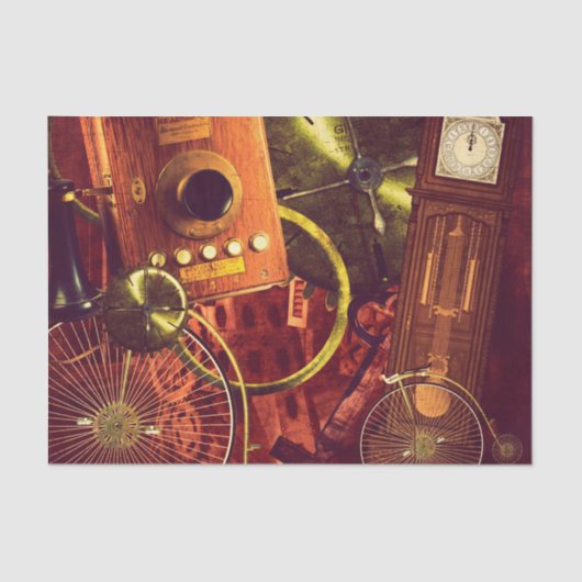  Steampunk Wallpaper Tissuepapier (Voorkant)