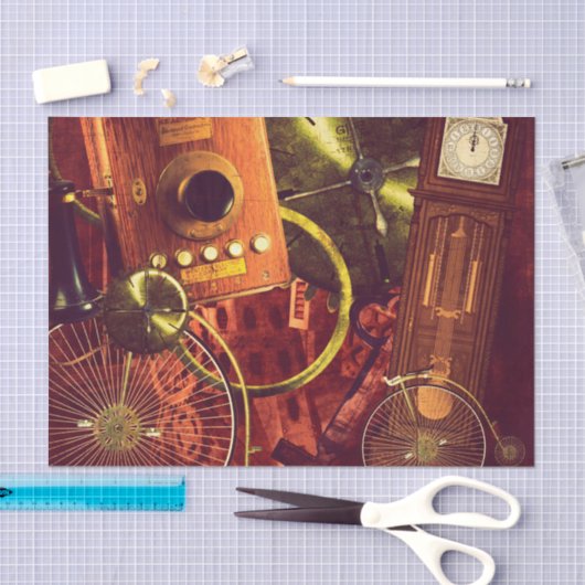  Steampunk Wallpaper Tissuepapier (Craft)