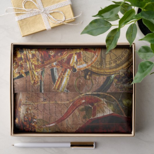 Steampunk Wallpaper Tissuepapier (Geschenk)