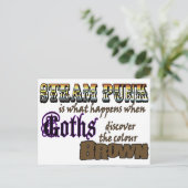 Steampunk: wanneer Gothics Brown ontdekken Briefkaart (Staand voorkant)