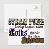 Steampunk: wanneer Gothics Brown ontdekken Briefkaart (Voorkant / Achterkant)