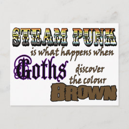 Steampunk: wanneer Gothics Brown ontdekken Briefkaart
