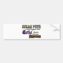 Steampunk: wanneer Gothics Brown ontdekken Bumpersticker