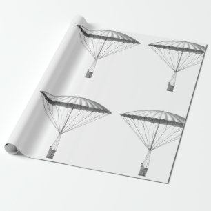 Steampunk  Warm Luchtballontekening Cadeaupapier