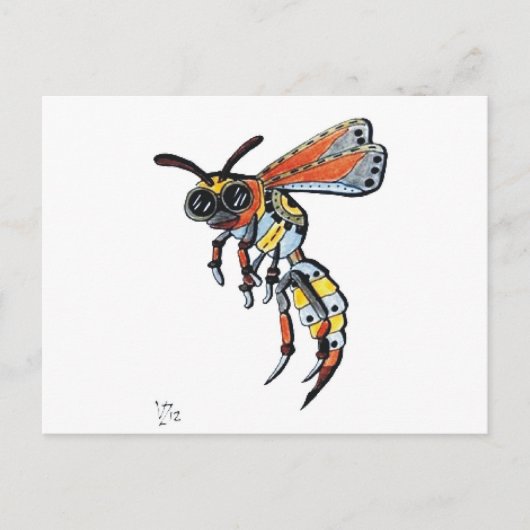 Steampunk Wasp.jpg Briefkaart (Voorkant)