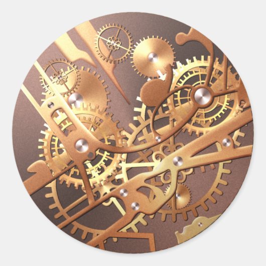 Steampunk Watch Gears stickers (Voorkant)