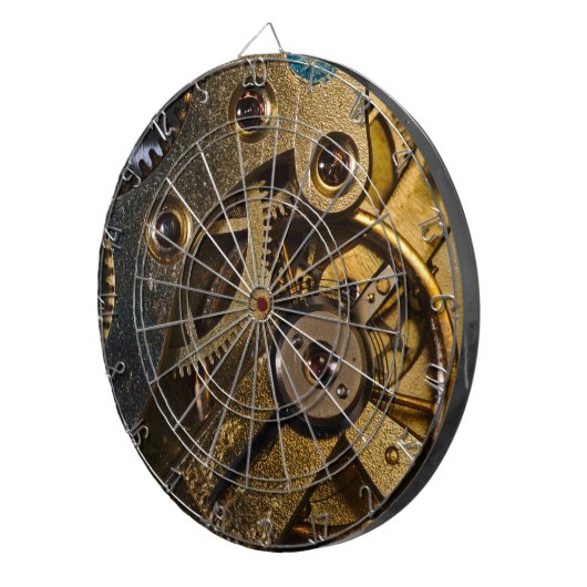 Steampunk Watch Mechanism Dartbord (Voorkant Rechts)