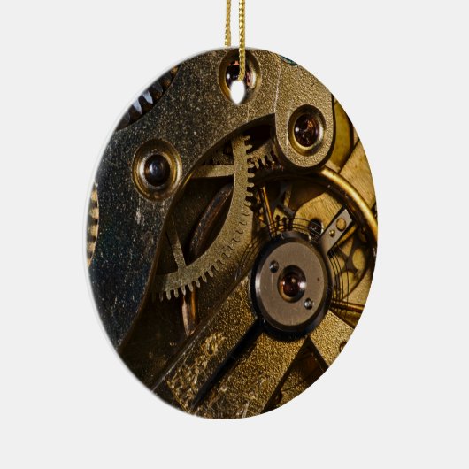 Steampunk Watch Mechanism Keramisch Ornament (Rechts)