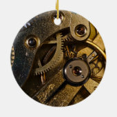 Steampunk Watch Mechanism Keramisch Ornament (Achterkant)