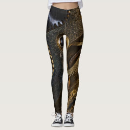 Steampunk Watch Mechanism Leggings
