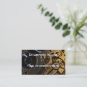 Steampunk Watch Mechanism Visitekaartje (Staand voorkant)