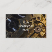Steampunk Watch Mechanism Visitekaartje (Achterkant)
