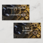 Steampunk Watch Mechanism Visitekaartje (Voorkant / Achterkant)