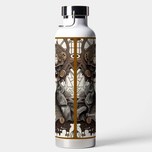 Steampunk waterfles (Rechts)