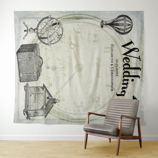  Steampunk Weddenschap Achtergrond Wandkleed (In Situ (horizontaal))