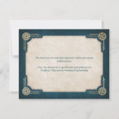 Steampunk Wedding Bedankkaart (Achterkant)