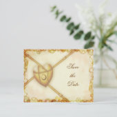 Steampunk Wedding, bewaar de datum briefkaart (Staand voorkant)