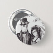 Steampunk Wedding - Button (Voorkant /achterkant)