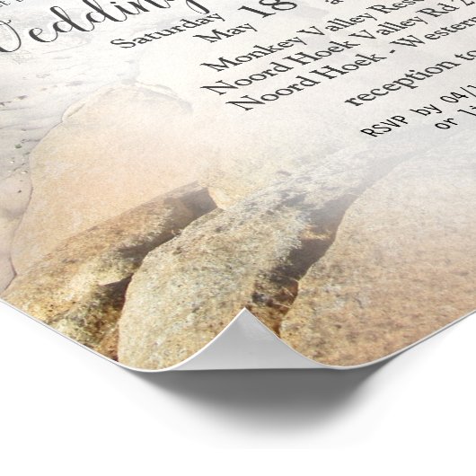 Steampunk Wedding by the Zee Notice Poster (Hoek)