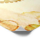 Steampunk Wedding, decoratieve verticale banner Poster (Hoek)