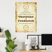 Steampunk Wedding, receptie welkom poster (Thuiskantoor)