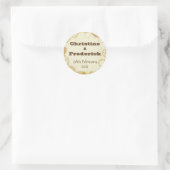 Steampunk Wedding, ronde souvenir sticker (Tas)