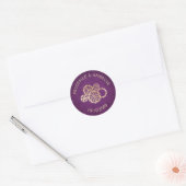 Steampunk Wedding Ronde Sticker (Envelop)