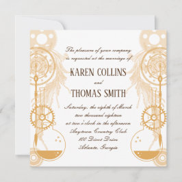 Steampunk Wedding Uitnodiging