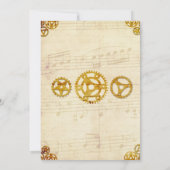 Steampunk Wedding Uitnodiging (Achterkant)
