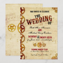 Steampunk Wedding Uitnodiging