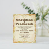 Steampunk Wedding, uitnodiging van 4,25 x 5,5 inch (Staand voorkant)