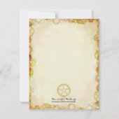 Steampunk Wedding, uitnodiging van 4,25 x 5,5 inch (Achterkant)