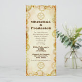 Steampunk Wedding, uitnodiging van 4 x 9,25 inch (Staand voorkant)