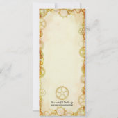 Steampunk Wedding, uitnodiging van 4 x 9,25 inch (Achterkant)