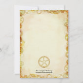 Steampunk Wedding, uitnodiging van 5 x 7 inch (Achterkant)