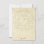 Steampunk Wedding verander de Datum Industrieel Kaart (Achterkant)