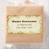 Steampunk Wedding, verzendlabels Etiket (Insitu)