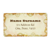 Steampunk Wedding, verzendlabels Etiket (Voorkant)